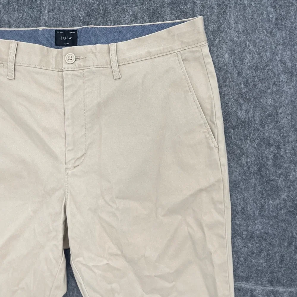 J.Crew 484 Pants Mens 34x34 Slim-Fit Athletic Chino Khaki Tan NEW